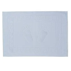 Prosop - covoras de picioare, Cu Model Grecesc alb, 50×70cm – 700 g/mp
