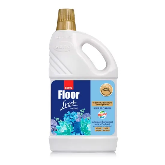 Detergent concentrat de pardoseli, Sano Floor Fresh Home Blue Blossom, 1 L Detergent concentrat de pardoseli, Sano Floor Fresh Home Blue Blossom, 1 L