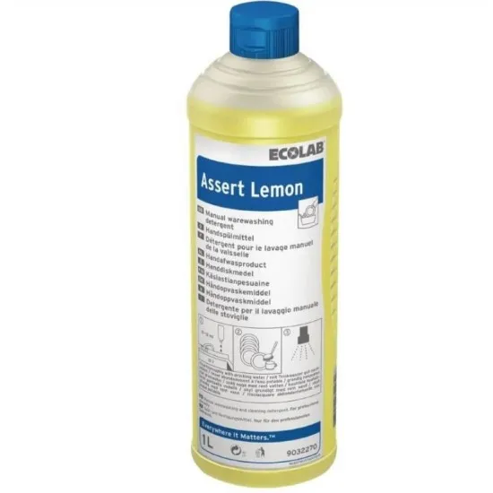 Detergent manual vase, ASSERT LEMON, 1L, Ecolab Detergent manual vase, ASSERT LEMON, 1L, Ecolab