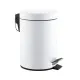 Cos gunoi circular cu pedala, otel vopsit alb, 5 L, Mediclinics Cos gunoi circular cu pedala, otel vopsit alb, 5 L, Mediclinics