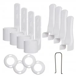 Set Suport Holder Pentru Dispenser - Alb Set Suport Holder Pentru Dispenser - Alb