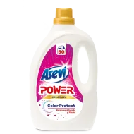 Detergent rufe ASEVI POWER ACTIVE GEL  Color Protect 50 spalari, 2.5 L