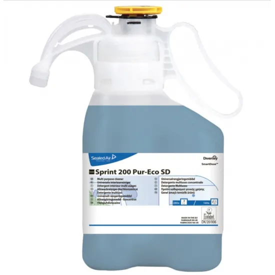 Detergent sticla si suprafete lavabile TASKI Sprint 200 Pur-Eco SmartDose, Diversey, 1.4L Detergent sticla si suprafete lavabile TASKI Sprint 200 Pur-Eco SmartDose, Diversey, 1.4L