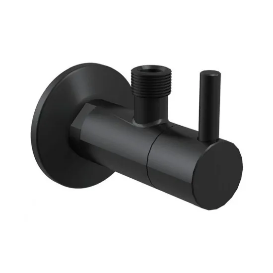 Robinet coltar cu filtru 1/2"×3/8", negru mat Robinet coltar cu filtru 1/2"×3/8", negru mat
