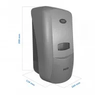 Dozator argintiu pentru sapun lichid, LIMPIO, SD 1000S2 , 1L