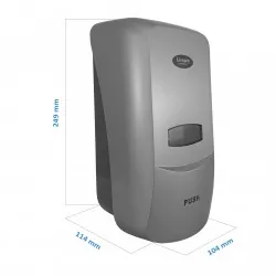 Dozator argintiu pentru sapun lichid, LIMPIO, SD 1000S2 , 1L