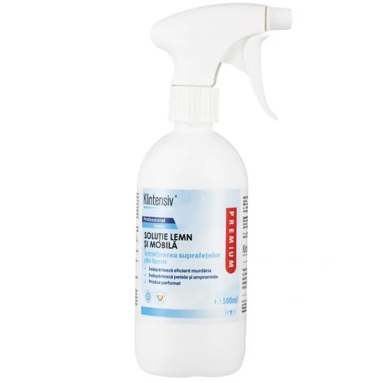 Soluție PROFESIONALĂ pentru lemn si mobilă, 500 ml, Klintensiv Soluție PROFESIONALĂ pentru lemn si mobilă, 500 ml, Klintensiv